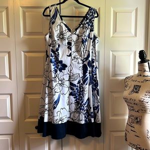 Chaps Cotton Floral Dress